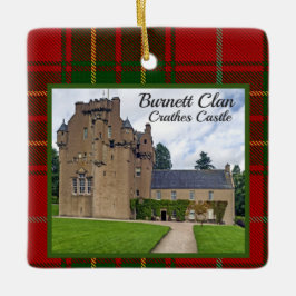 Burnett Scottish Klan Castle Julafton Ceramic Orna Julgransprydnad Keramik