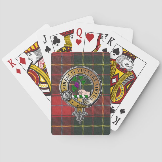 Burnett Tartan & Badge Casinokort (Baksidan)