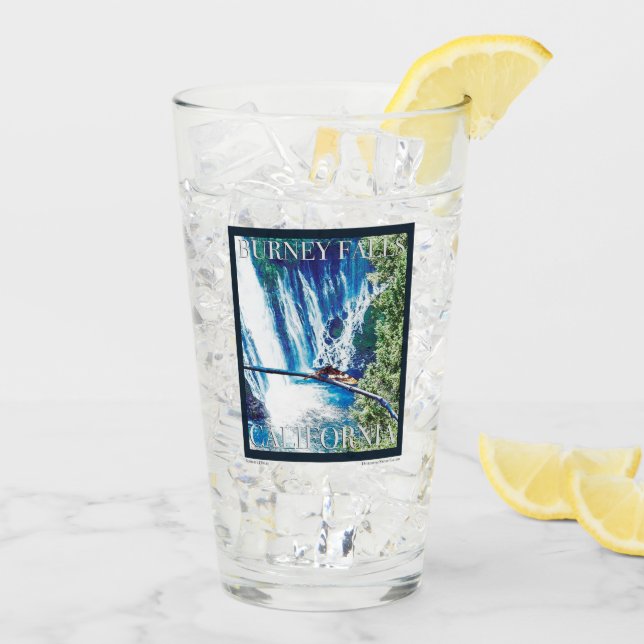 Burney Falls, CA Poster Glaskopp (Bakside Is)