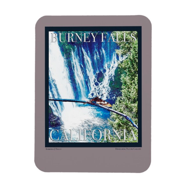 Burney Falls, CA Poster Magnet (Vertikal)