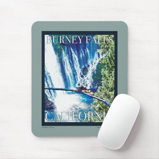 Burney Falls, CA Poster Musmatta (Med mus)