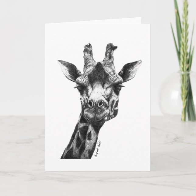 Burney the Giraffe Kort (Framsida)