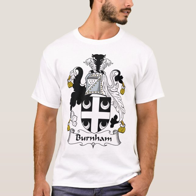 Burnham familjvapensköld tee shirt (Framsida)