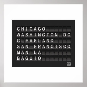 Burnham planerade Bold Star-Logotyp Poster