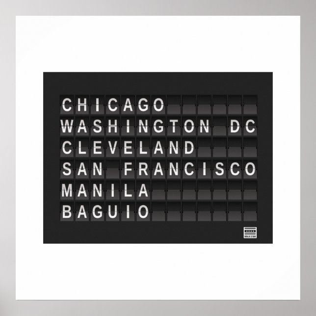 Burnham planerade Bold Star-Logotyp Poster (Framsidan)