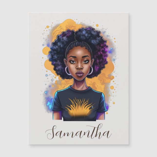 Burning Afro Woman (Framsida)