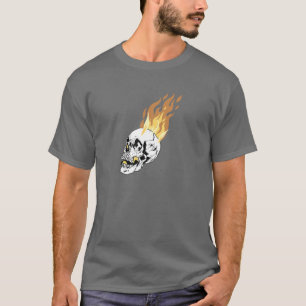 Burning av fallfärg - skulldesign t shirt