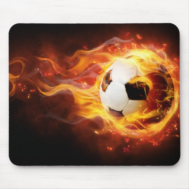 Burning av fotbolls-buss musmatta (Framsidan)