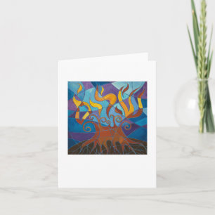 Burning Bush Mosaic Card Kort