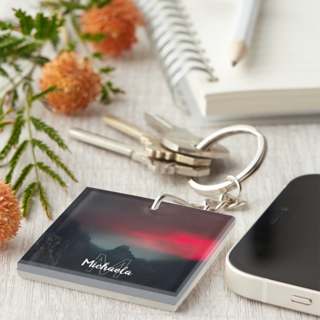 Burning clouds, fog and mountains monogram (Högra Framsidan)