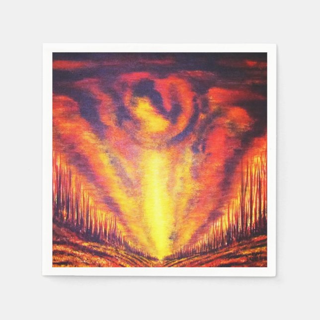Burning Himlar Pappersservett (Framsidan)