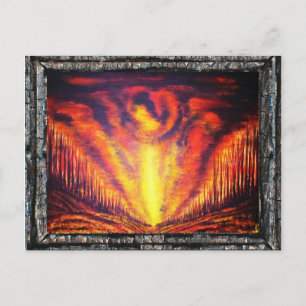 Burning Himlar Vykort
