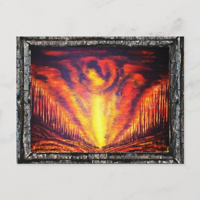 Burning Himlar Vykort (Framsida)