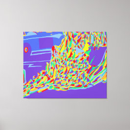 Burning Munk Canvastryck