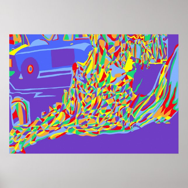 Burning Munk Poster (Framsidan)