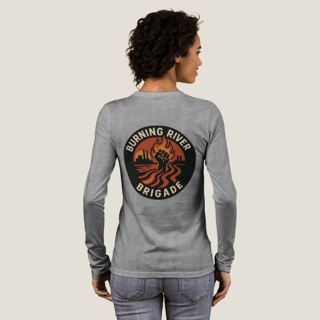 Burning river brigade långärmad  t shirt (Hel baksida)