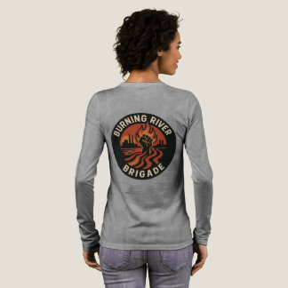 Burning river brigade long sleeve  t shirt