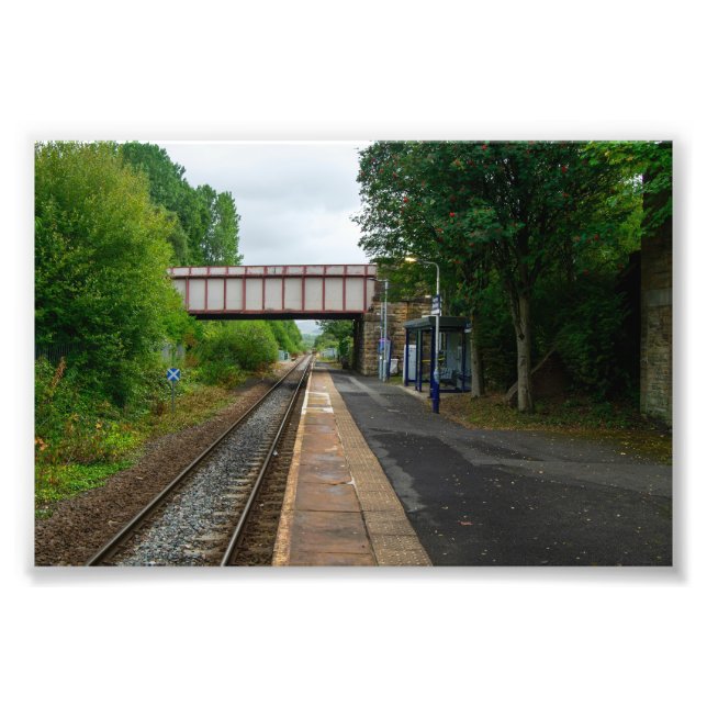 Burnley Barracks Railway - Lancashire Railways Fototryck (Framsidan)