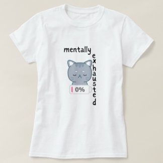 Burnout,Mentalt extruderad damtröja T Shirt