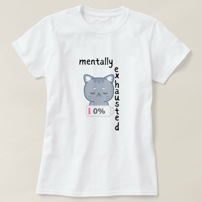 Burnout,Mentalt extruderad damtröja T Shirt (Design framsida)
