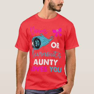 Burnouts eller Bows Aunty kärlek du Baby Gender Re T Shirt