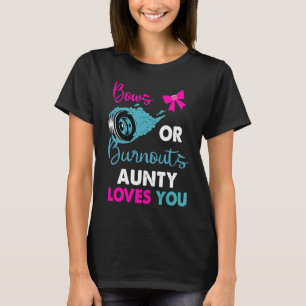 Burnouts eller Bows Aunty kärlek du Baby Gender Re T Shirt