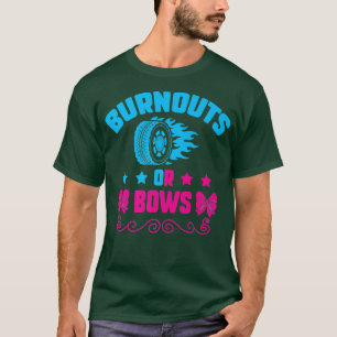 Burnouts eller Bows Gender Reveal Baby Party Annou T Shirt