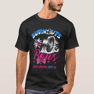 Burnouts eller Bows Gender Reveal Baby Party Under T Shirt