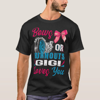 Burnouts eller Bows Gigi Kärlek Du Gender visa del T Shirt