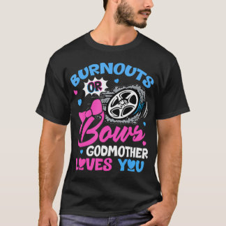 Burnouts eller Bows Godmor Kärlek Du Gender Reveal T Shirt