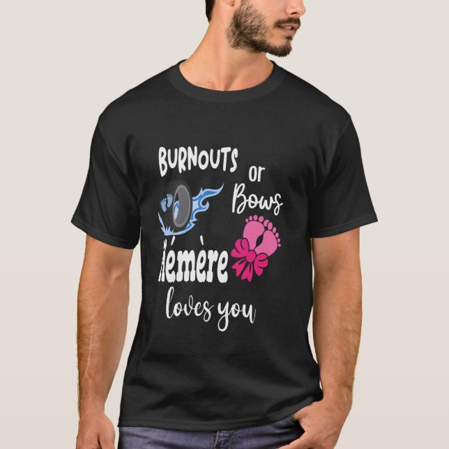 Burnouts eller Bows Mémère Kärlek You Fransk Canad T Shirt (Framsida)