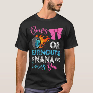 Burnouts eller Bows Nana Kärlek Du Gender visa del T Shirt