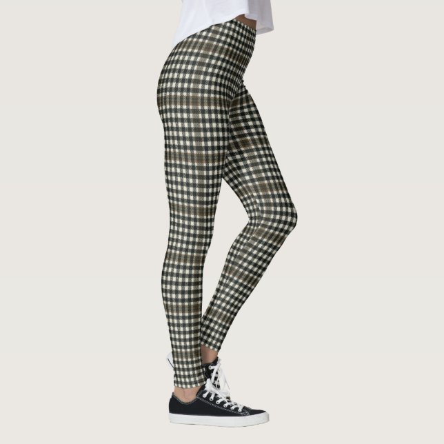 Burns Check Modern Original Scottish Tartan Leggings (Höger)