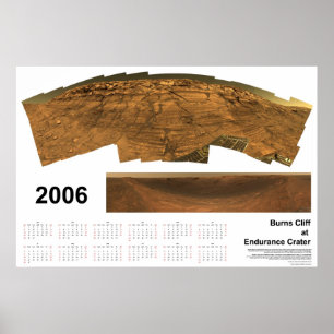Burns Cliff vid Endurance Crater Poster