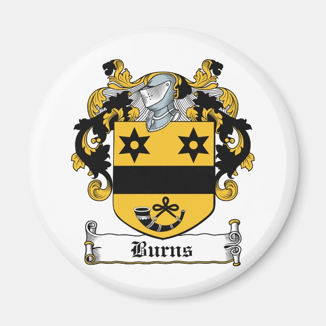 Burns Family Crest Magnet (Framsidan)