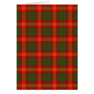 Burns Family Tartan Play Hälsningskort