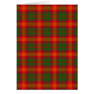 Burns Family Tartan Play Hälsningskort
