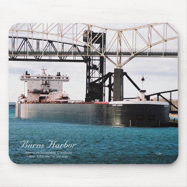 Burns Harbour mousepad Musmatta (Framsidan)
