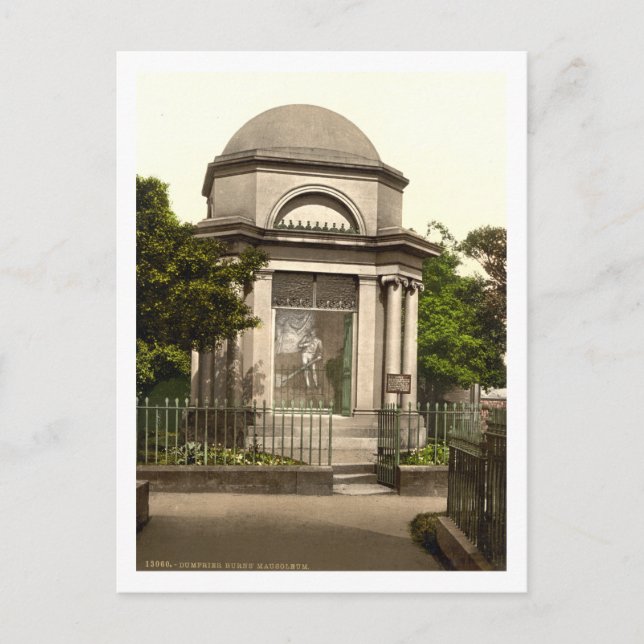 Burns Mausoleum, Dumfries, Skottland Vykort (Framsida)
