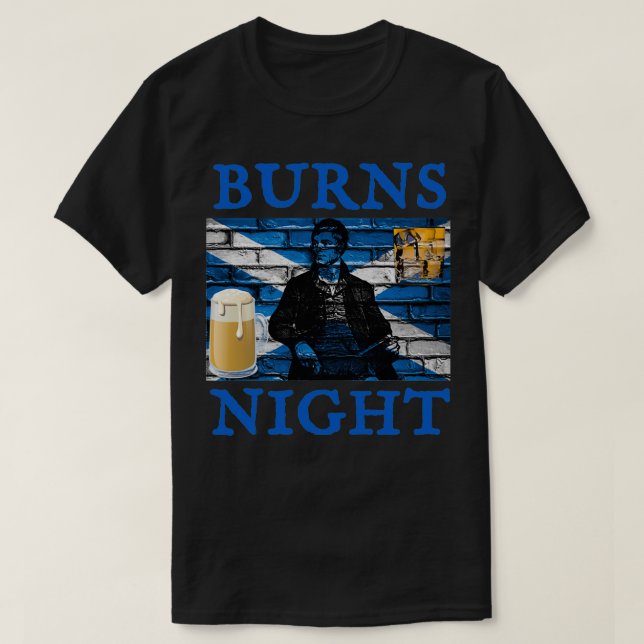 Burns Natt 24 T Shirt (Design framsida)