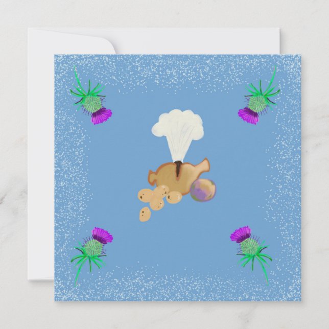 Burns Night sky edit Inbjudningar (Framsida)