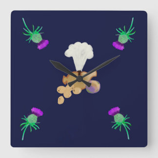 Burns supper fyrkantig klocka