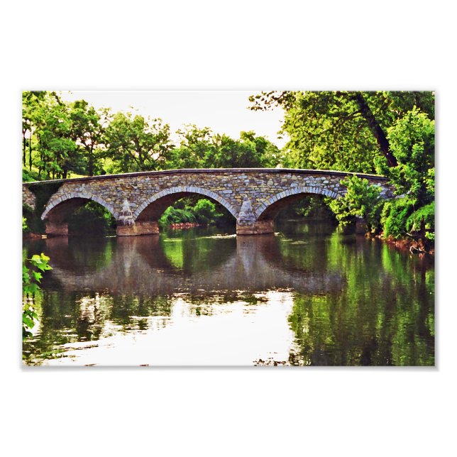 Burnside Bridge Antietam Fototryck (Framsidan)