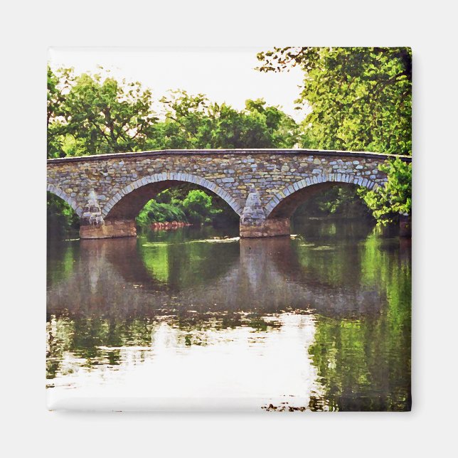 Burnside Bridge Antietam Magnet (Framsidan)