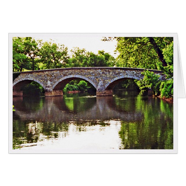 Burnside Bridge Antietam OBS Kort (Framsidan Horizontal)