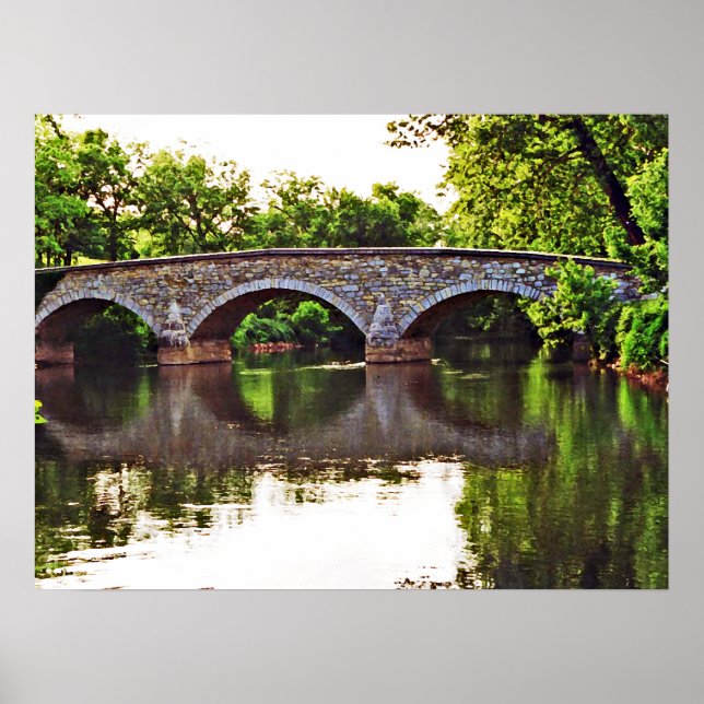 Burnside Bridge Antietam Poster (Framsidan)