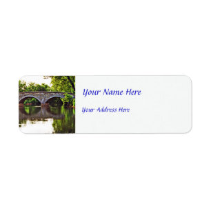 Burnside Bridge Antietam Returadress Etikett