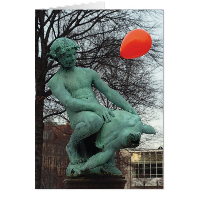 Burnside Fontän, Worcester, MORSA Hälsningskort (Framsidan)