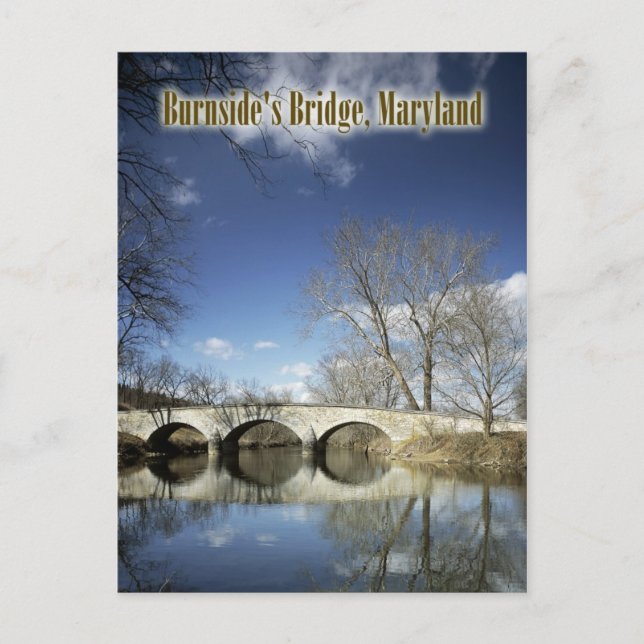 Burnside's Bridge, Antietam National Battlefield Vykort (Framsida)