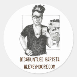 Burnt Bradley Sticker Runt Klistermärke